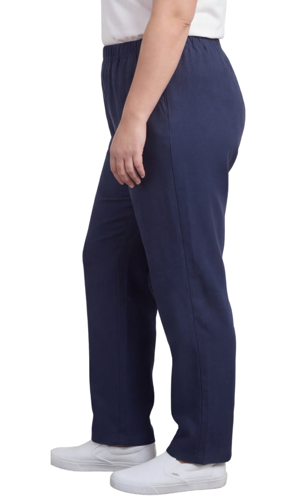 Women's Lightweight Pull-On Denim Jeans with Elastic Waist – Relaxed Fit Stretch Jeans for Casual Everyday Wear